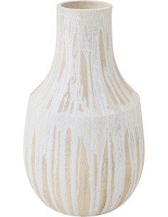 VASE CÉRAMIQUE BLA/BEI S (35x35x65cm) 