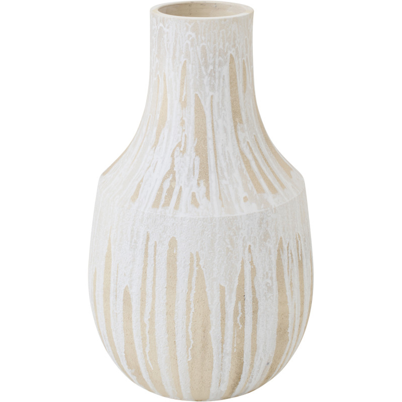 VASE CÉRAMIQUE BLA/BEI S (35x35x65cm) 