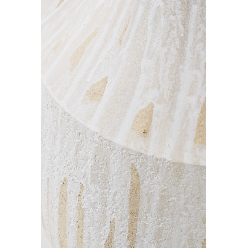 VASE CÉRAMIQUE BLA/BEI S (35x35x65cm) 