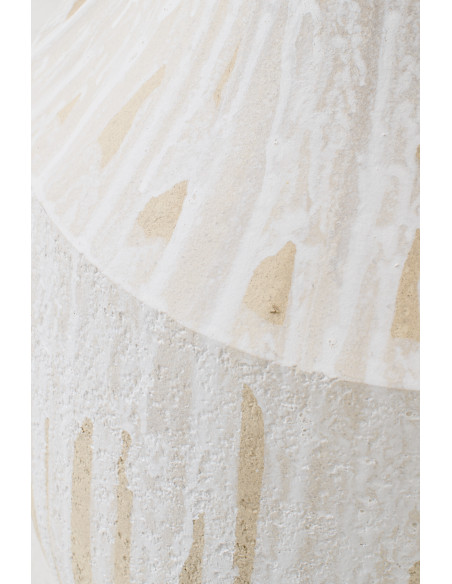 VASE CÉRAMIQUE BLA/BEI S (35x35x65cm) 