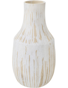 VASE CÉRAMIQUE BLA/BEI L (41x41x75cm) 