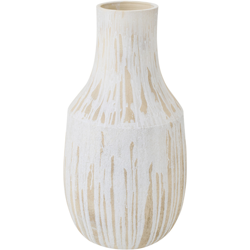 VASE CÉRAMIQUE BLA/BEI L (41x41x75cm) 