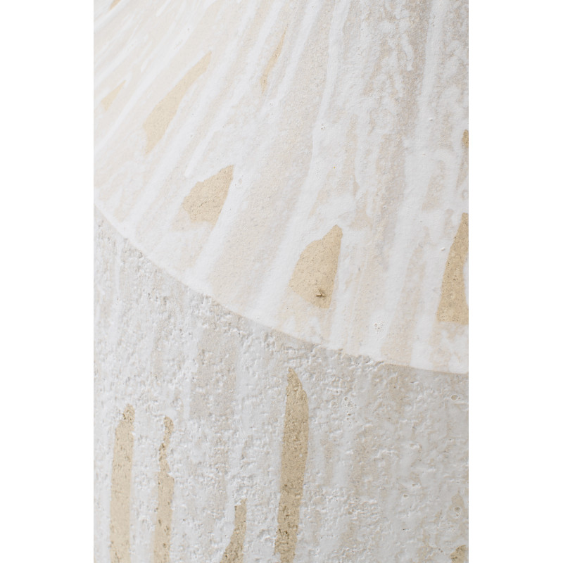 VASE CÉRAMIQUE BLA/BEI L (41x41x75cm) 