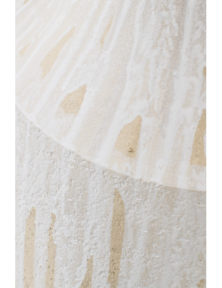 VASE CÉRAMIQUE BLA/BEI L (41x41x75cm) 