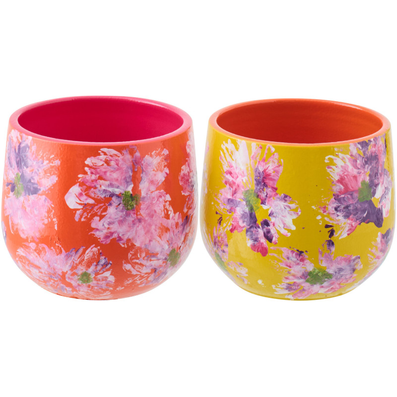 Lot de 2 Cache-pots bohème chic Rond...
