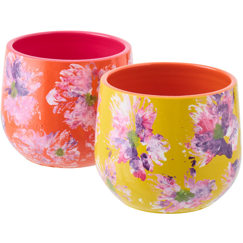 Lot de 2 Cache-pots bohème chic Rond...