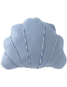 COUSS COQUIL POLYES BL/BLA (30x37x5cm) 