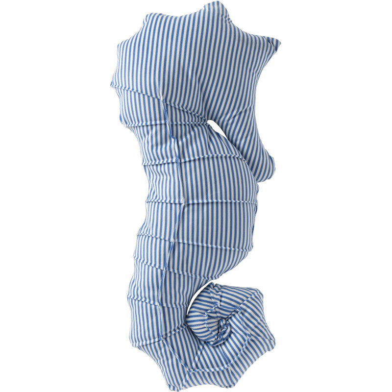 COUSS HIPPOC POLYES BL/BLA (58x27x5cm) 