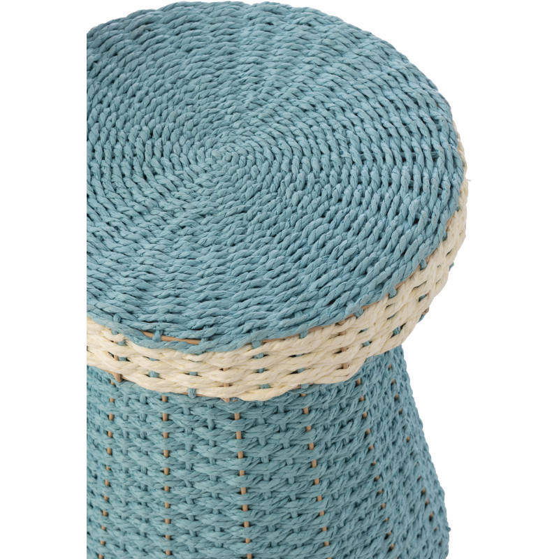 S/2 TABLE D'APPOINT PAP BL/BLA (39x39x46cm) 