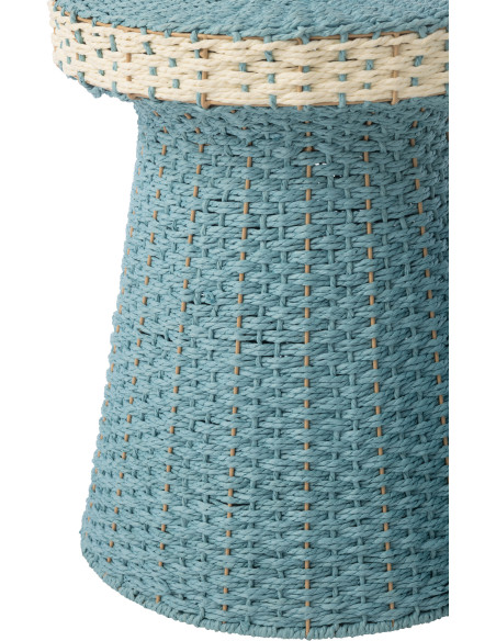 S/2 TABLE D'APPOINT PAP BL/BLA (39x39x46cm) 