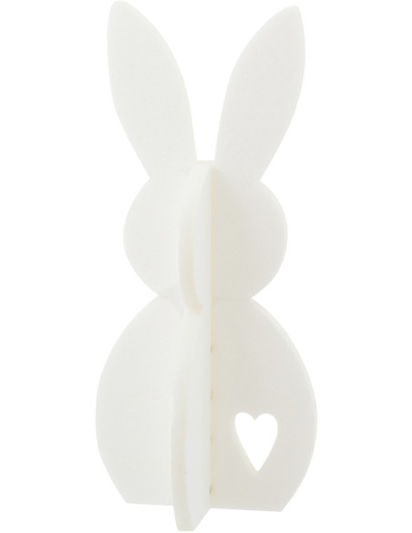 LAPIN FEUTRE BLANC SMALL (11,5x11,5x26cm) 
