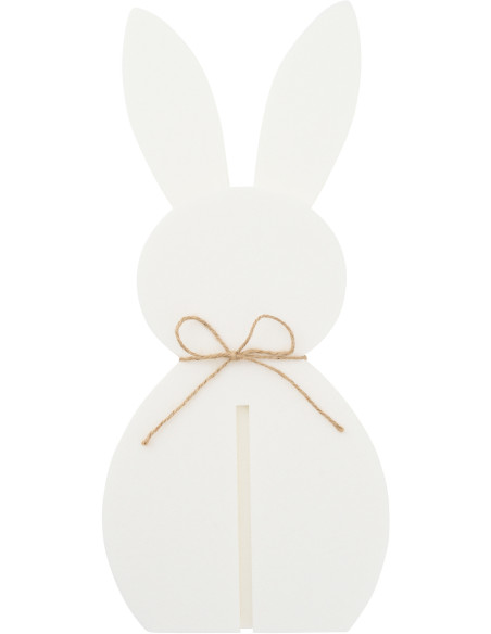 LAPIN FEUTRE BLANC MEDIUM (24x18x48cm) 