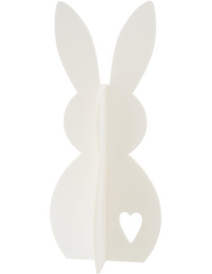 LAPIN FEUTRE BLANC LARGE (26,5x26,5x60cm) 