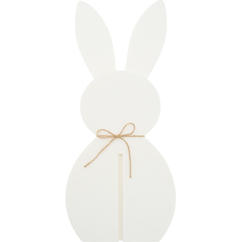 LAPIN FEUTRE BLANC LARGE (26,5x26,5x60cm) 