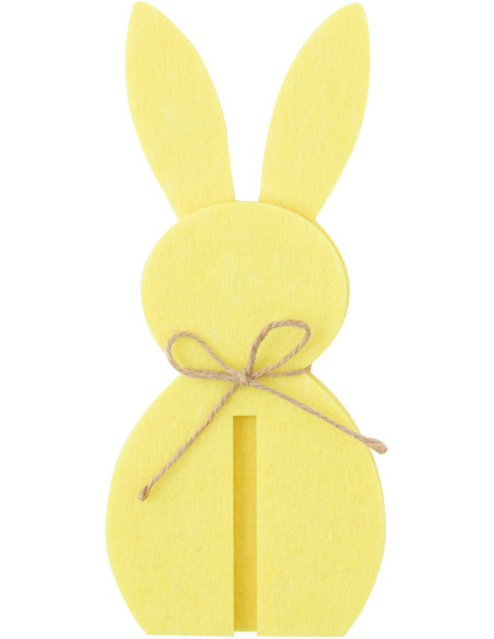 LAPIN FEUTRE JAUNE SMALL (11,5x11,5x26cm) 