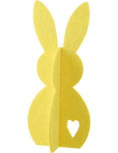 LAPIN FEUTRE JAUNE MEDIUM (24x18x48cm) 