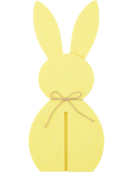 LAPIN FEUTRE JAUNE MEDIUM (24x18x48cm) 