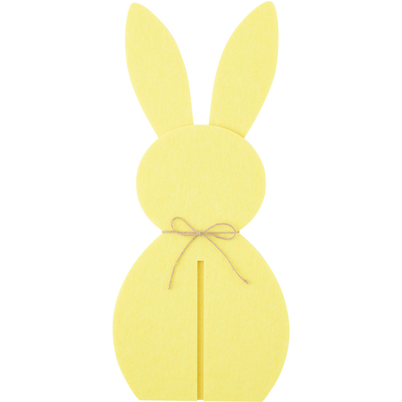 LAPIN FEUTRE JAUNE LARGE (26,5x26,5x60cm) 