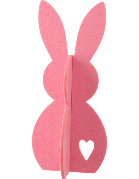 LAPIN FEUTRE ROSE MEDIUM (24x18x48cm) 