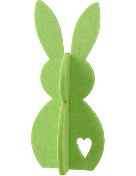 LAPIN FEUTRE VERT SMALL (11,5x11,5x26cm) 
