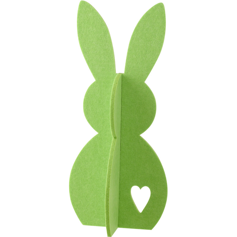 LAPIN FEUTRE VERT MEDIUM (24x18x48cm) 