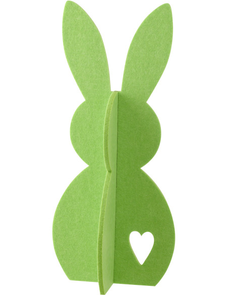 LAPIN FEUTRE VERT MEDIUM (24x18x48cm) 