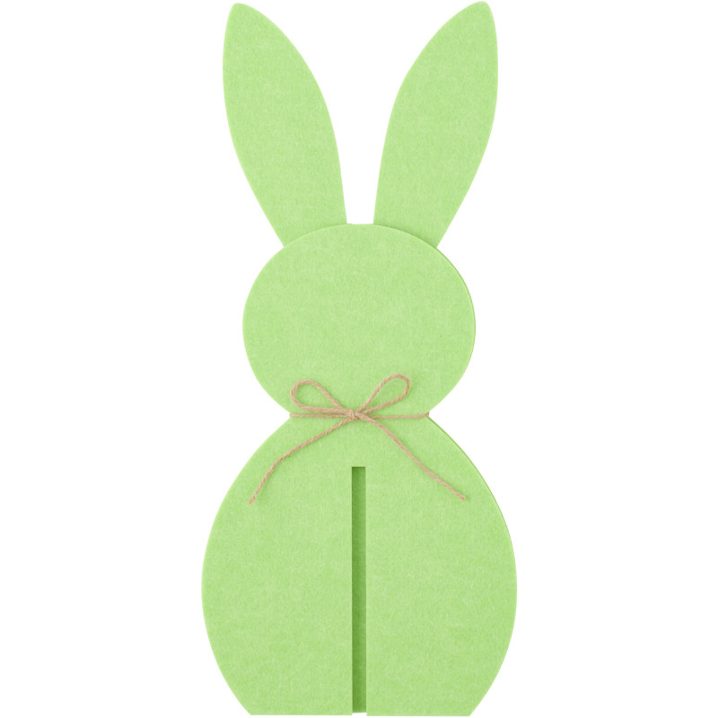 LAPIN FEUTRE VERT MEDIUM (24x18x48cm) 