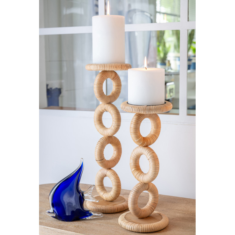 CHANDELIER RING MDF NATUREL S (14x14x36cm) 