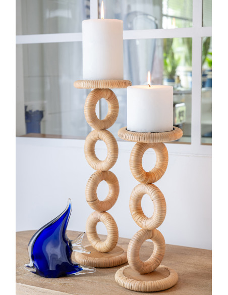 CHANDELIER RING MDF NATUREL S (14x14x36cm) 