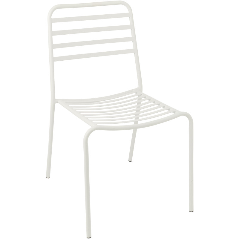 CHAISE DE JARDIN LIGNÉ MET BLA (50x56x81cm) 