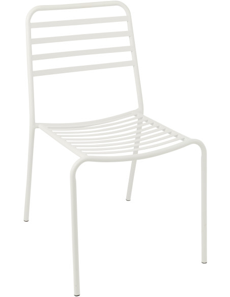 CHAISE DE JARDIN LIGNÉ MET BLA (50x56x81cm) 