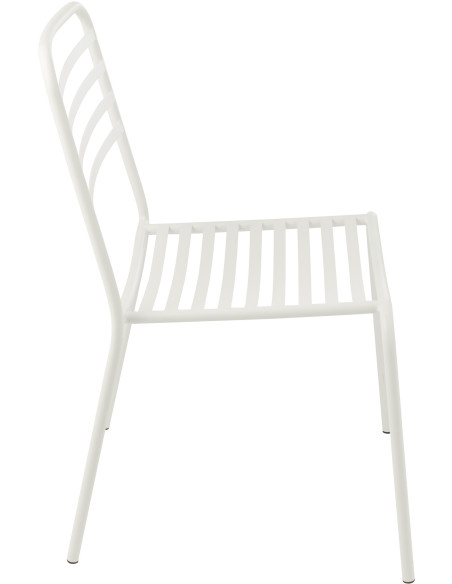 CHAISE DE JARDIN LIGNÉ MET BLA (50x56x81cm) 