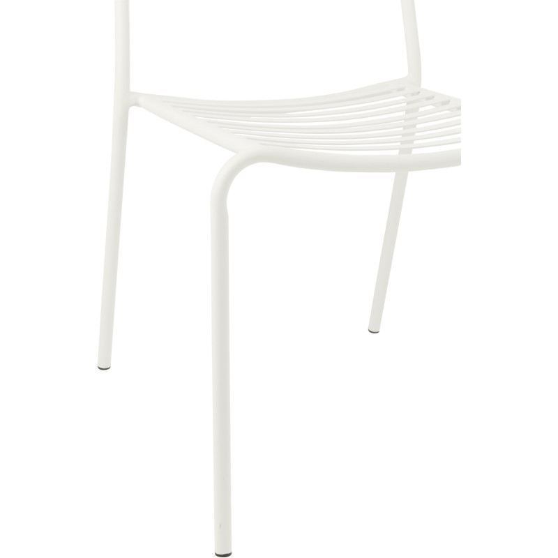 CHAISE DE JARDIN LIGNÉ MET BLA (50x56x81cm) 