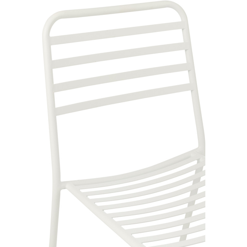 CHAISE DE JARDIN LIGNÉ MET BLA (50x56x81cm) 