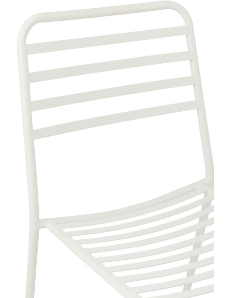 CHAISE DE JARDIN LIGNÉ MET BLA (50x56x81cm) 