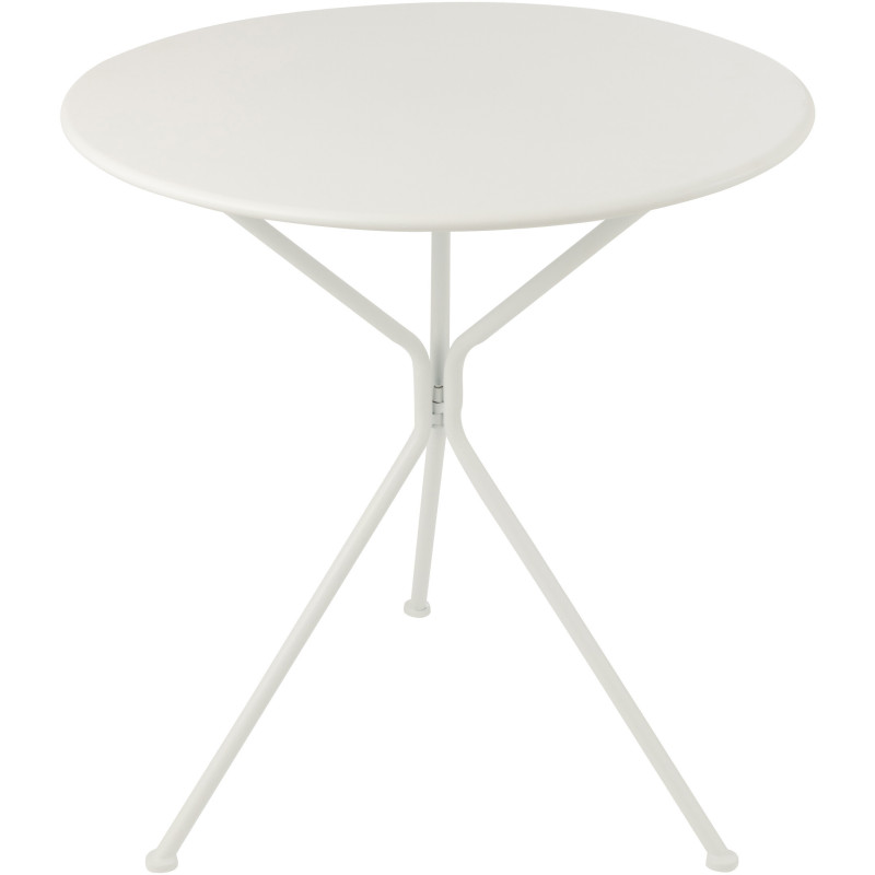 TABL JARD TRIPOD RND MET BLA L (70x70x72cm) 