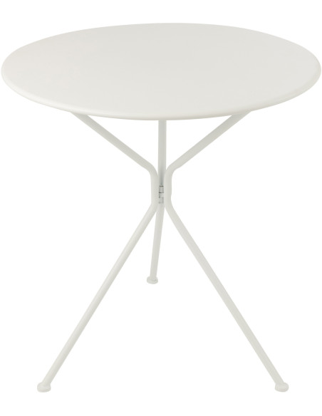 TABL JARD TRIPOD RND MET BLA L (70x70x72cm) 