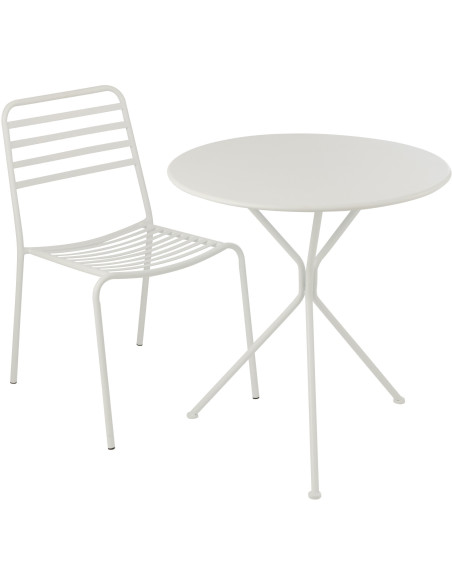 TABL JARD TRIPOD RND MET BLA L (70x70x72cm) 