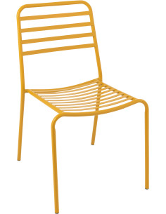 CHAISE DE JARDIN LIGNÉ MET OCR (50x56x81cm) 