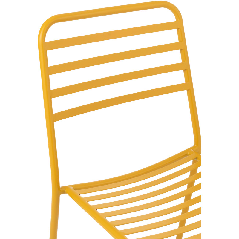 CHAISE DE JARDIN LIGNÉ MET OCR (50x56x81cm) 