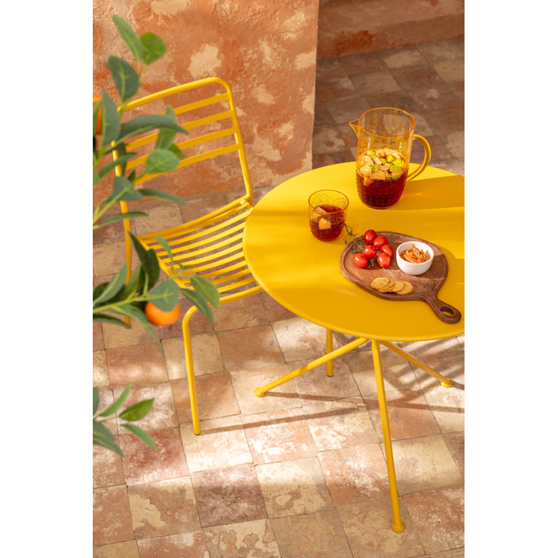 TABL JARD TRIPOD RND MET OCR L (70x70x72cm) 