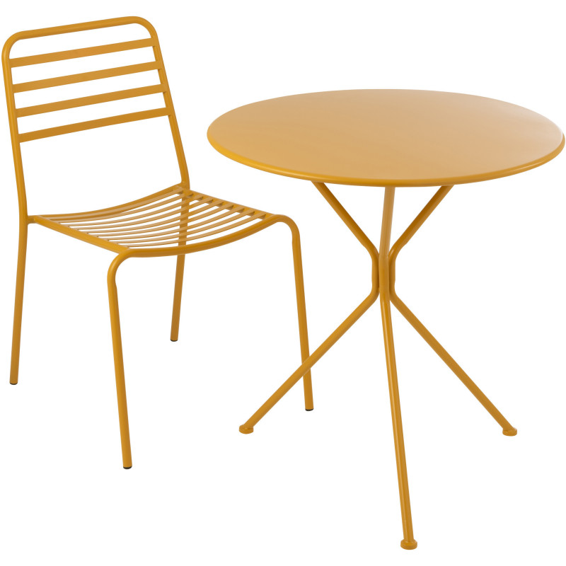 TABL JARD TRIPOD RND MET OCR L (70x70x72cm) 