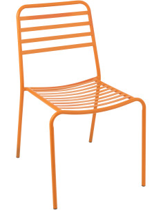 CHAISE DE JARDIN LIGNÉ MET OR (50x56x81cm) 