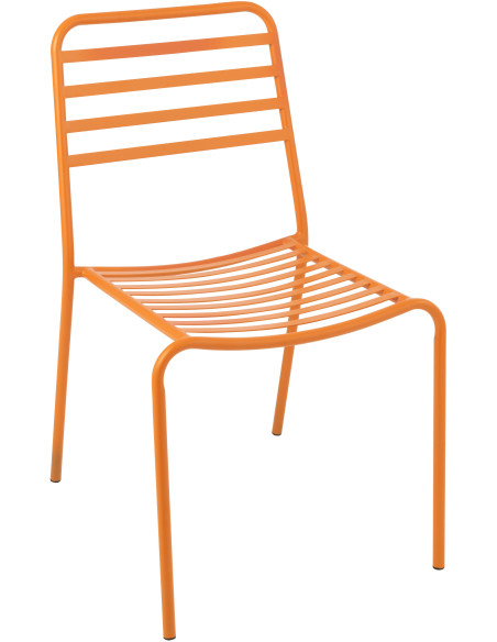 CHAISE DE JARDIN LIGNÉ MET OR (50x56x81cm) 