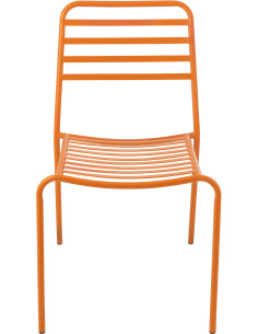 CHAISE DE JARDIN LIGNÉ MET OR (50x56x81cm) 