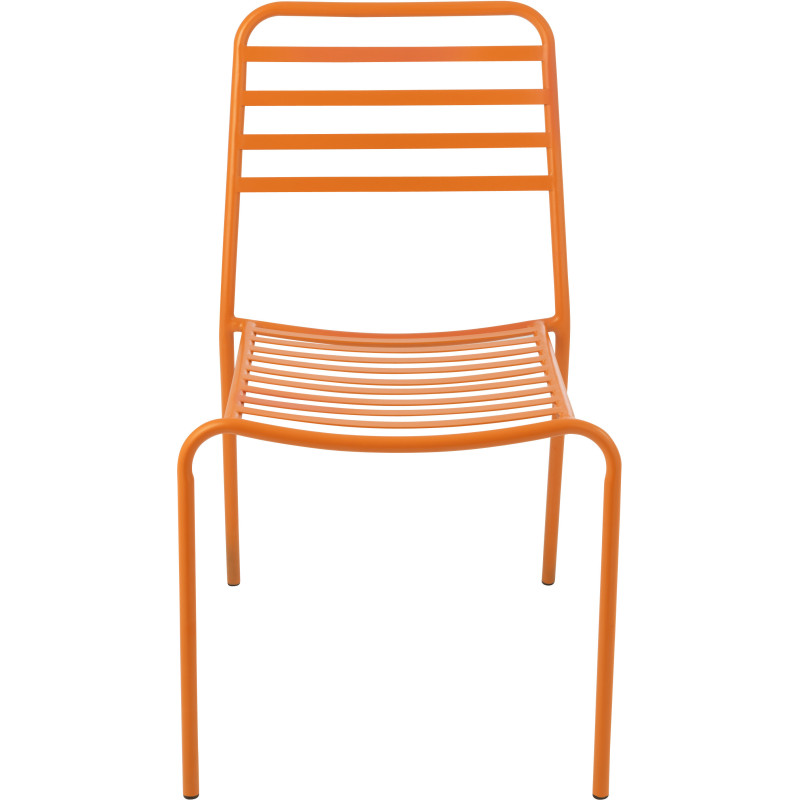 CHAISE DE JARDIN LIGNÉ MET OR (50x56x81cm) 