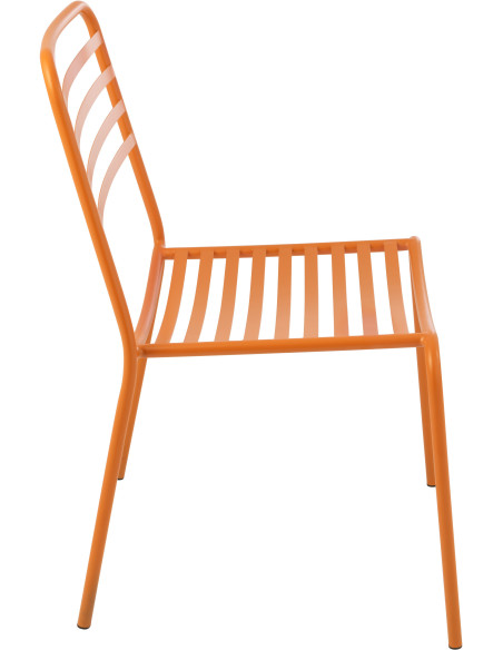 CHAISE DE JARDIN LIGNÉ MET OR (50x56x81cm) 