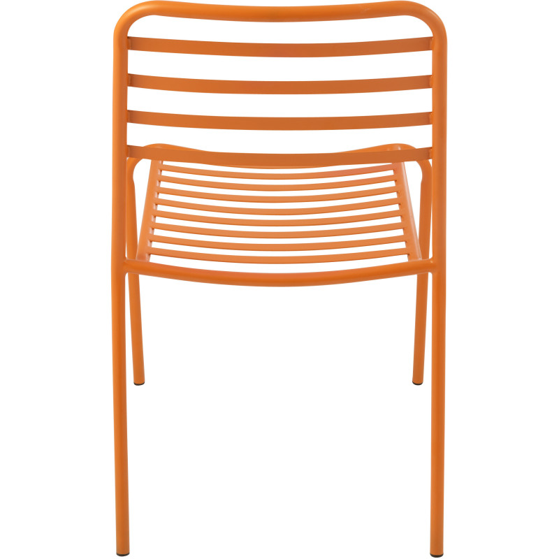 CHAISE DE JARDIN LIGNÉ MET OR (50x56x81cm) 