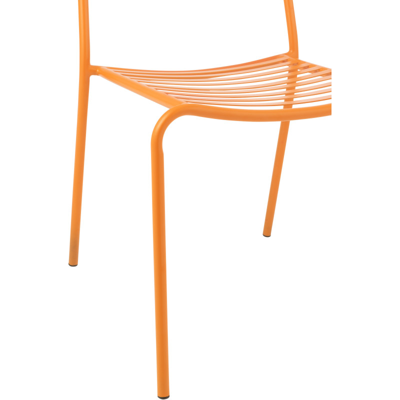 CHAISE DE JARDIN LIGNÉ MET OR (50x56x81cm) 