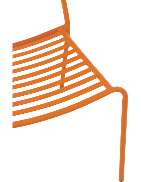CHAISE DE JARDIN LIGNÉ MET OR (50x56x81cm) 